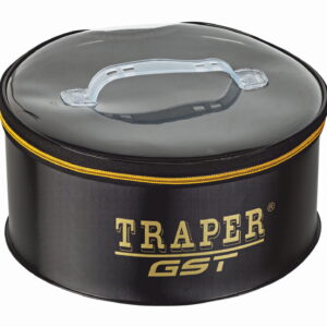 Pojemnik PCV z zamknięciem Traper GST – czarny Ø30×14 cm