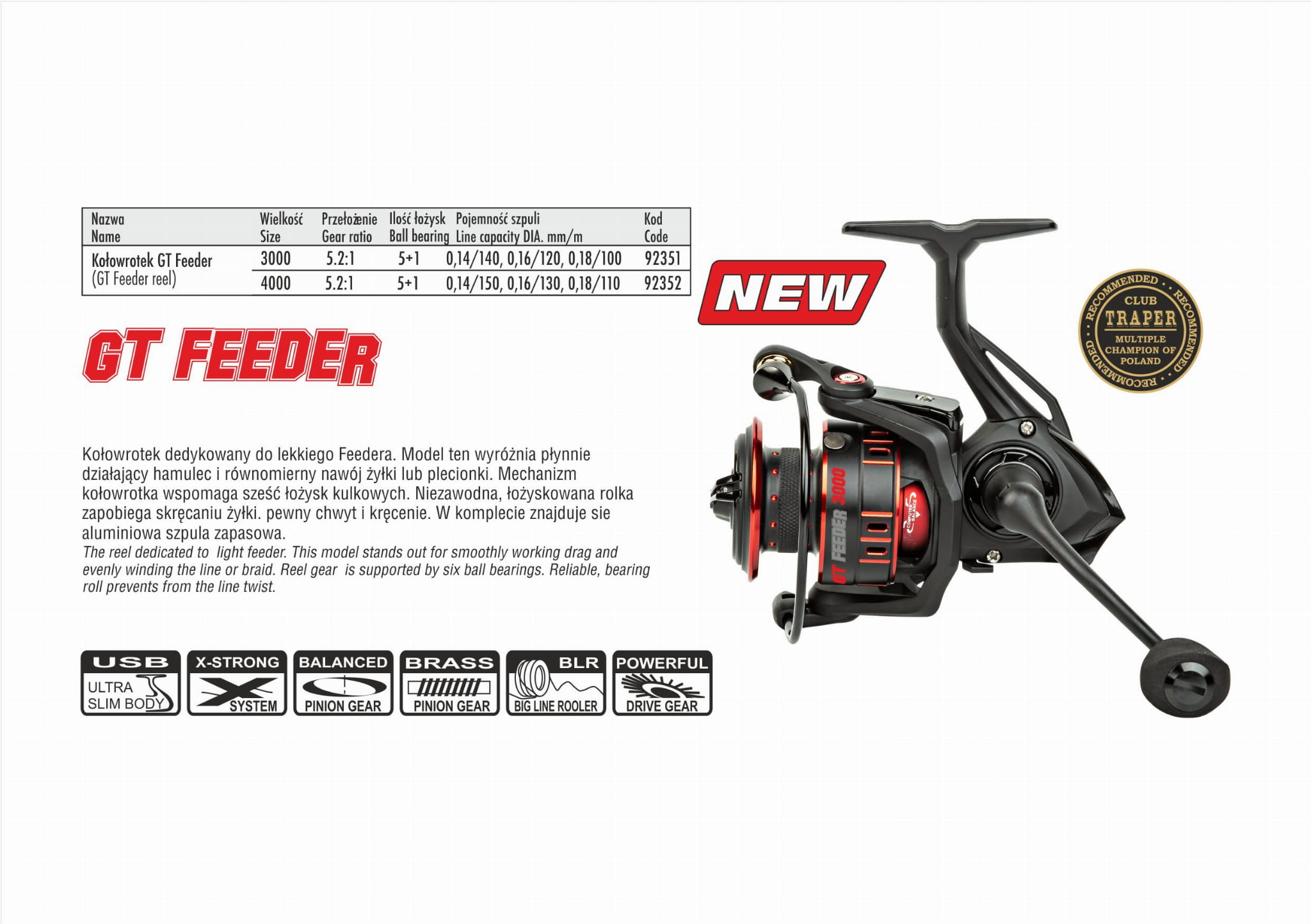 Kołowrotek GST Feeder Traper 4000 92352 - obrazek 2