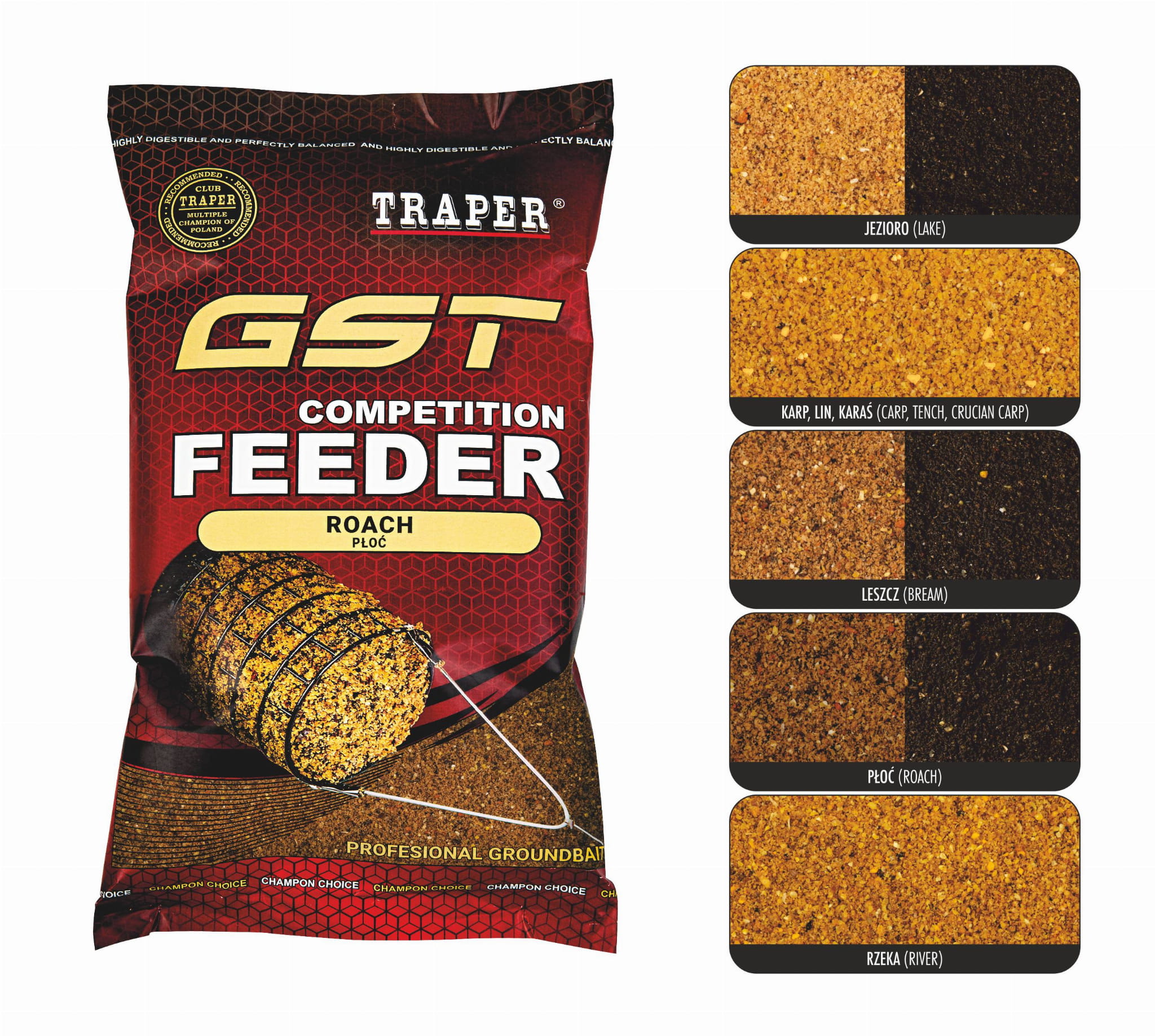 Zanęta Traper GST Feeder Leszcz Black - 1kg