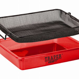 Kuweta Medium z sitem 2 mm Traper – czerwona 31×26×7 cm
